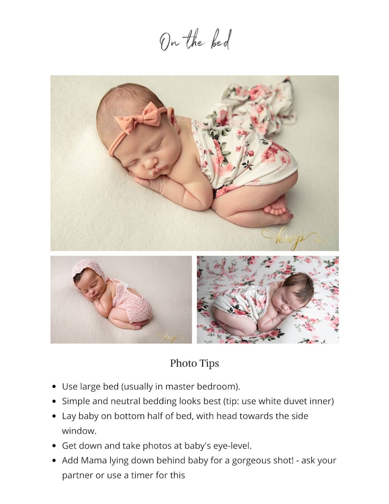 Photographing your baby at home