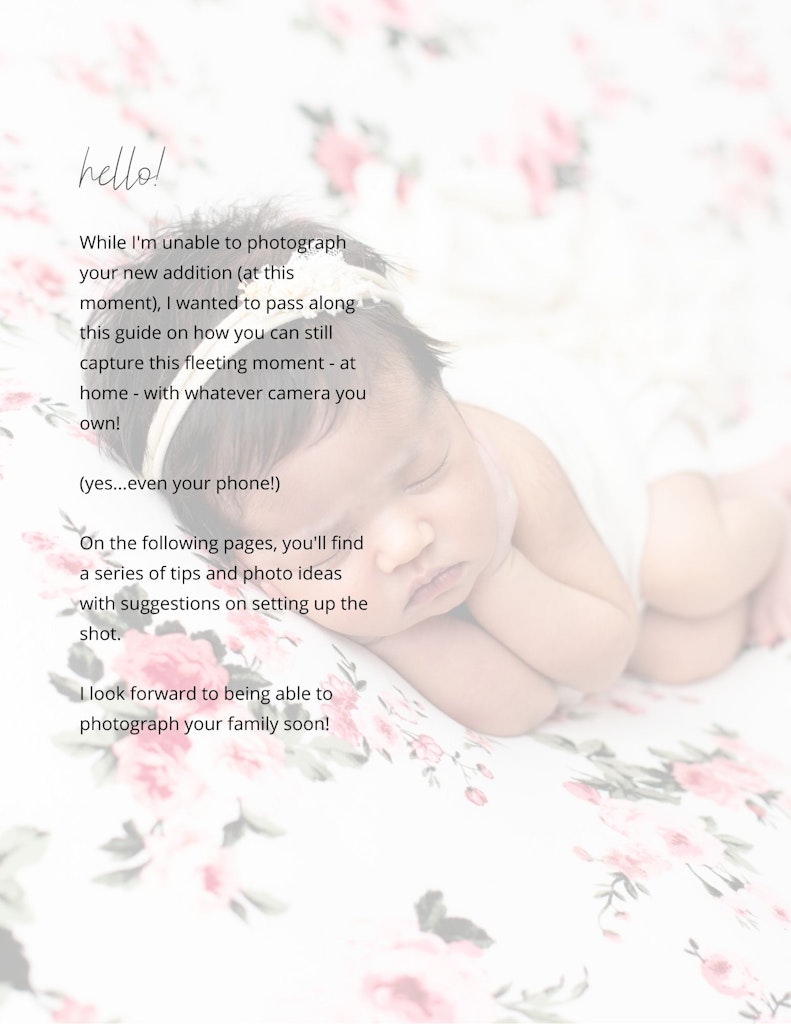 Photographing your baby at home - newborn baby Brisbane photographer